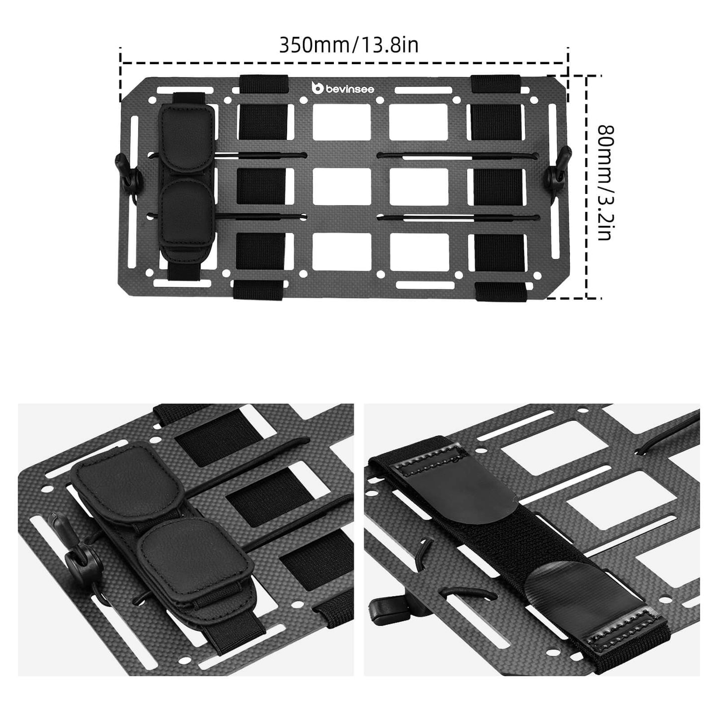 Carbon Fiber Visor Organizer For Toyota 4Runner