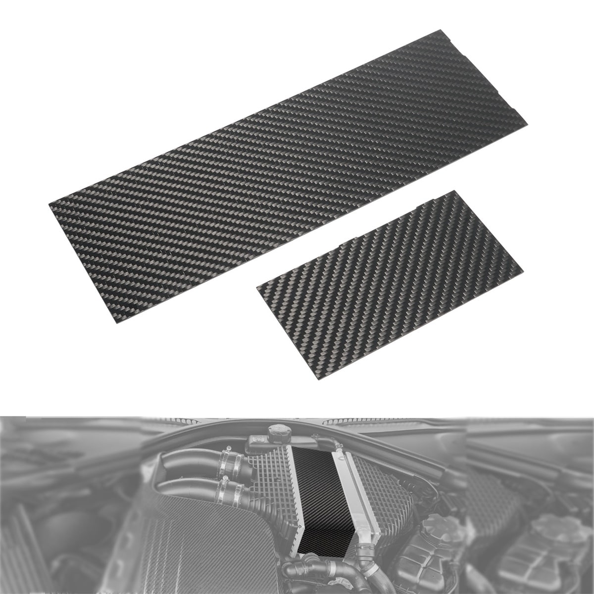 Carbon Intercooler Cover For BMW F87 F80 F82 S55 Engine