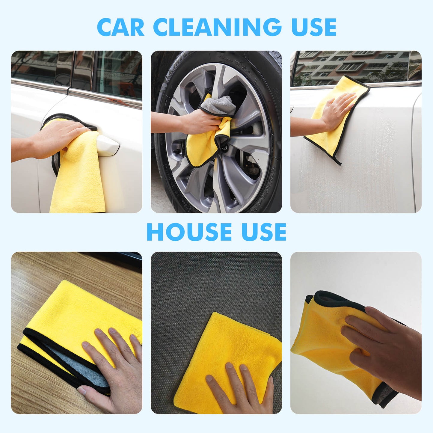 Cleaning Cloth No-Scratch Rag Car Polishing Detailing Towel
