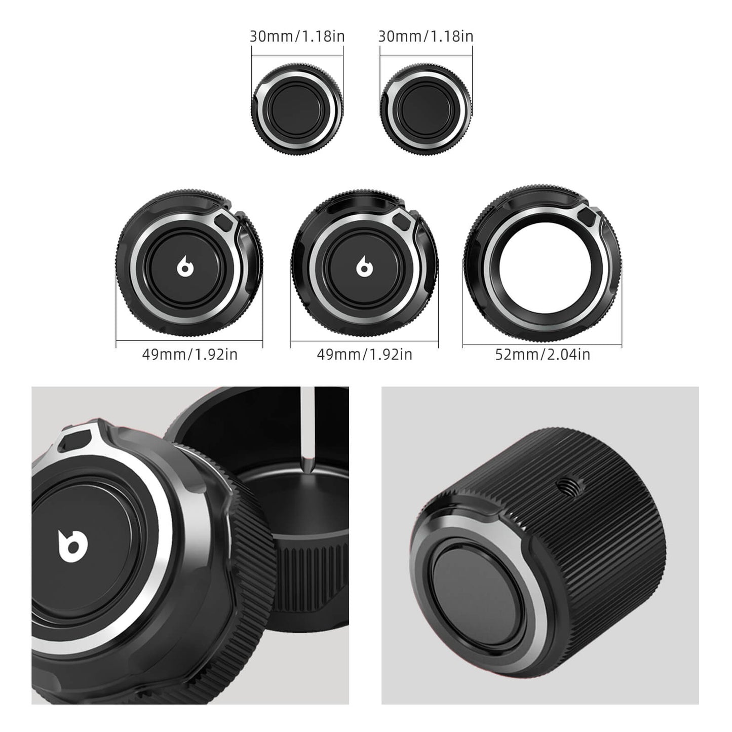 BEVINSEE Climate & Radio Receiver Knob For Toyota 4Runner 2010-2019