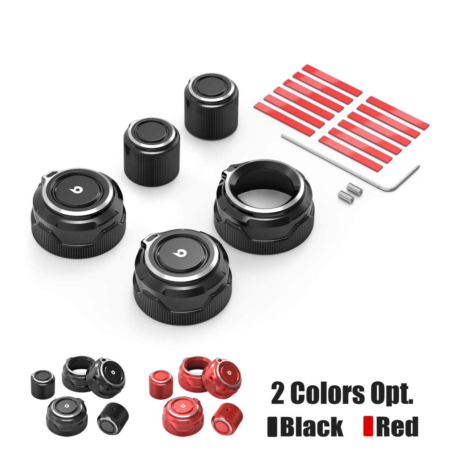 BEVINSEE Climate & Radio Receiver Knob For Toyota 4Runner 2010-2019