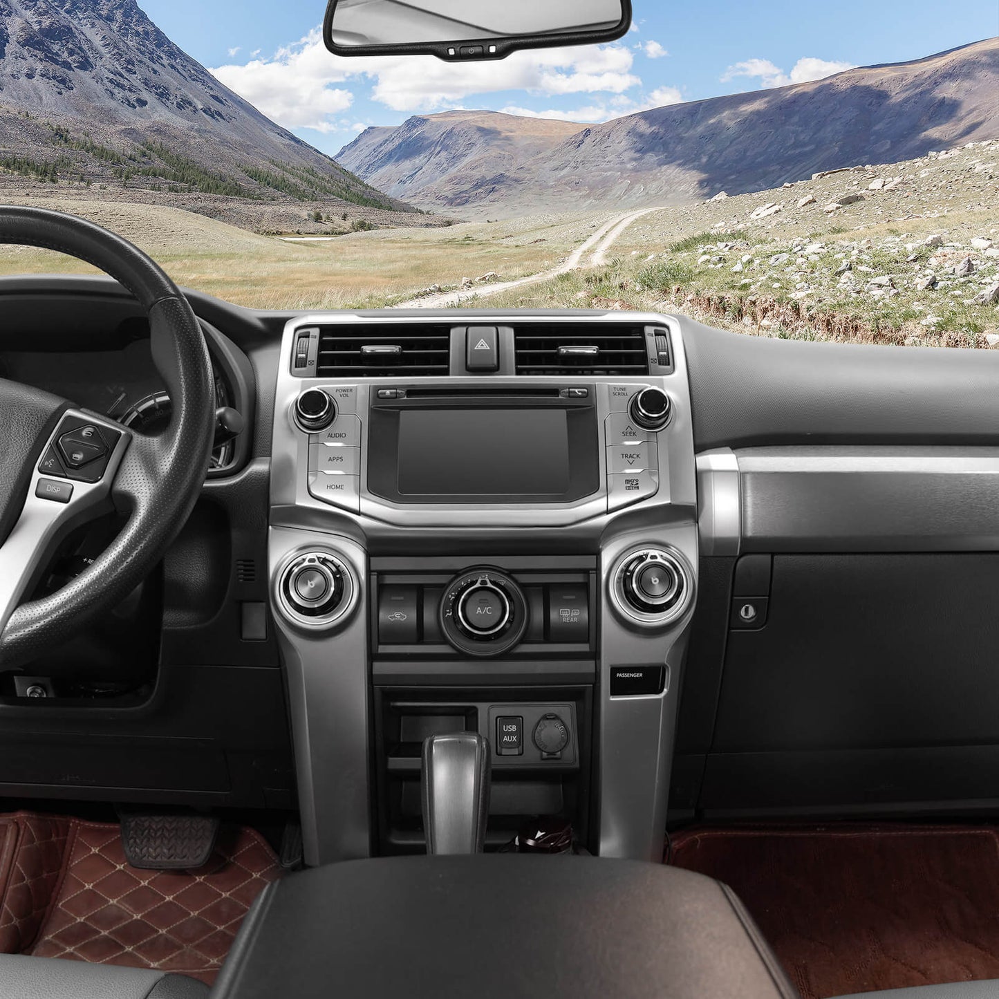 BEVINSEE Climate & Radio Receiver Knob For Toyota 4Runner 2010-2019