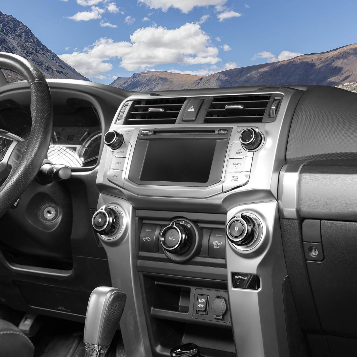 BEVINSEE Climate & Radio Receiver Knob For Toyota 4Runner 2010-2019