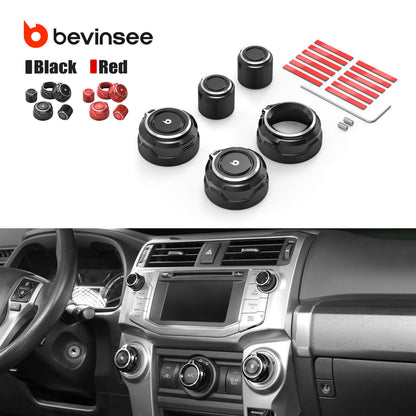 BEVINSEE Climate & Radio Receiver Knob For Toyota 4Runner 2010-2019