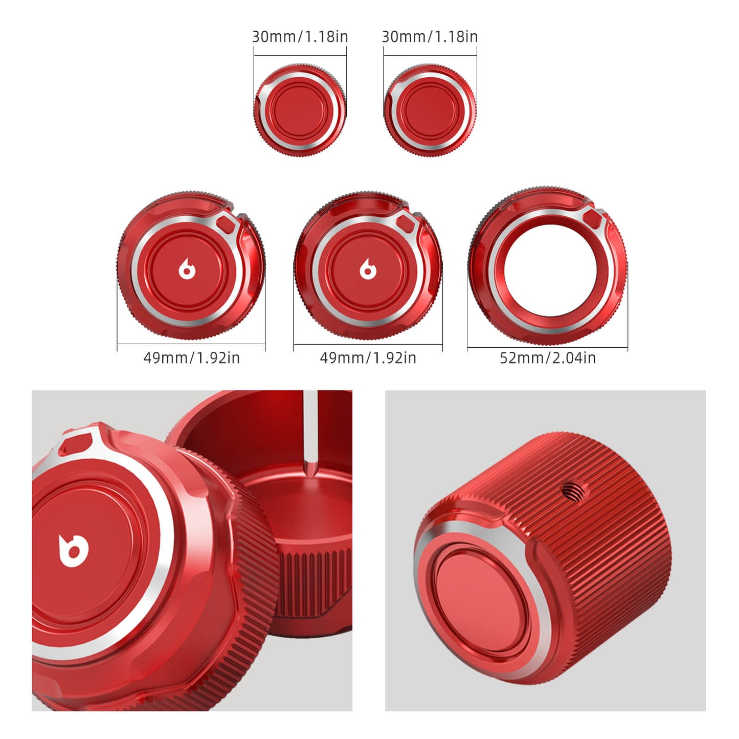 BEVINSEE Climate & Radio Receiver Knob For Toyota 4Runner 2010-2019