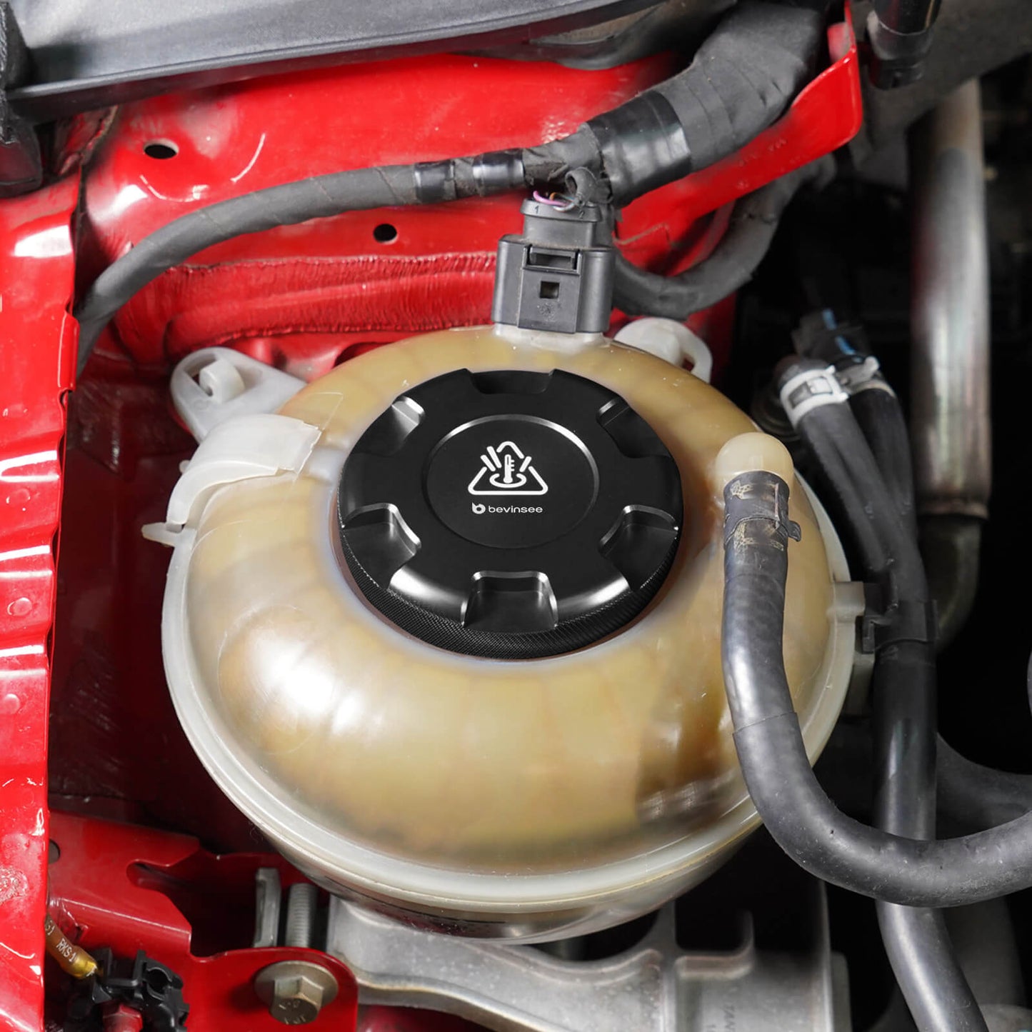 Aluminum Coolant Expansion Tank Radiator Cap For VW Golf 7 Audi S3 8V 8Y