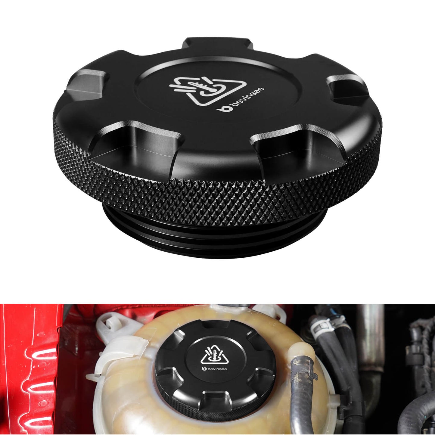 Aluminum Coolant Expansion Tank Radiator Cap For VW Golf 7 Audi S3 8V 8Y
