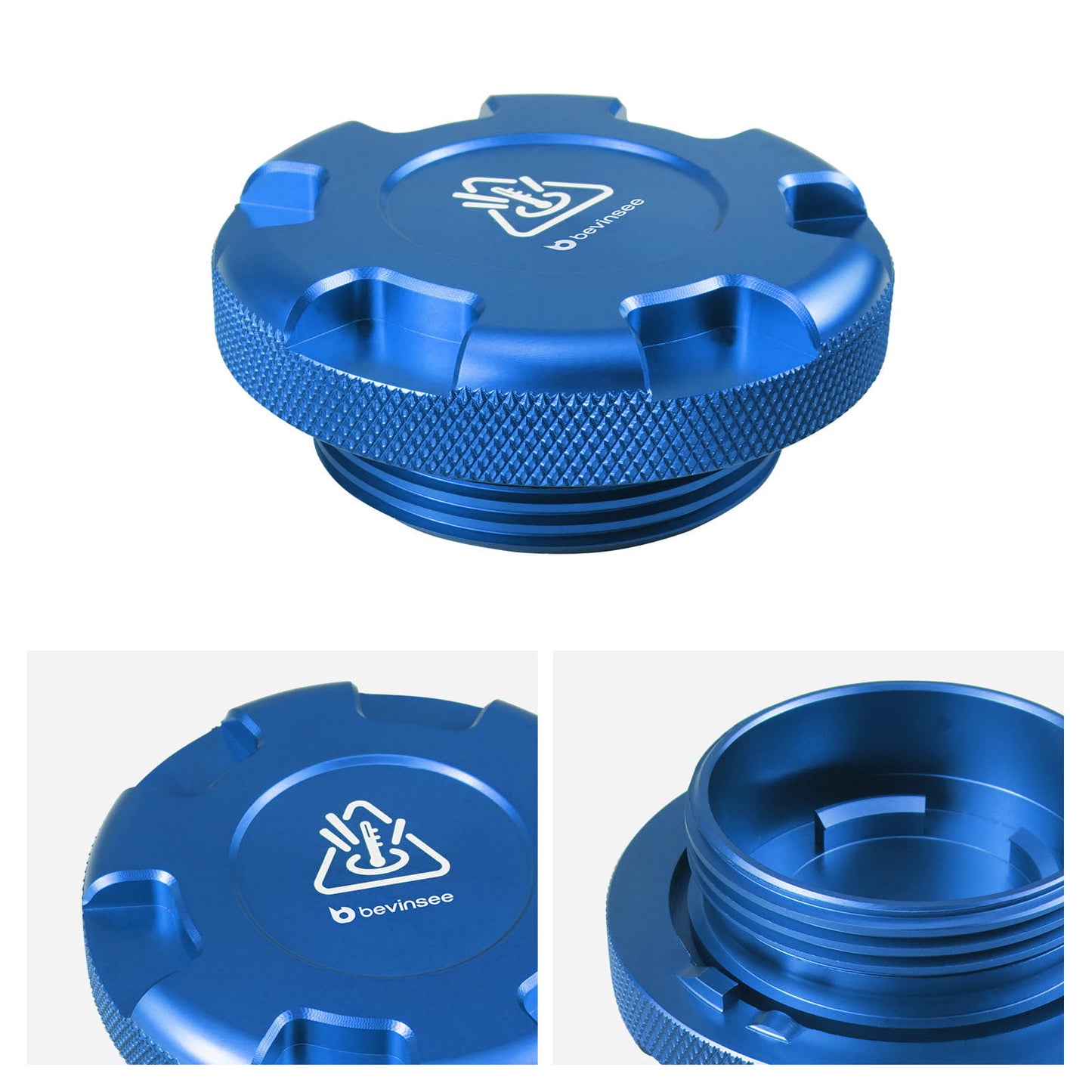 Aluminum Coolant Expansion Tank Radiator Cap For VW Golf 7 Audi S3 8V 8Y