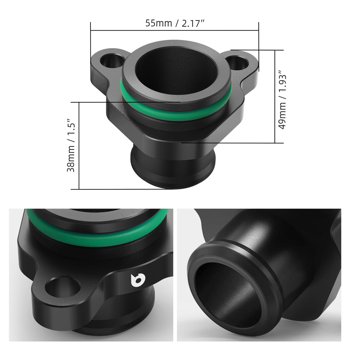 Billet Aluminum Coolant Port Fitting Upgrade for BMW N52 N54 N55 N20