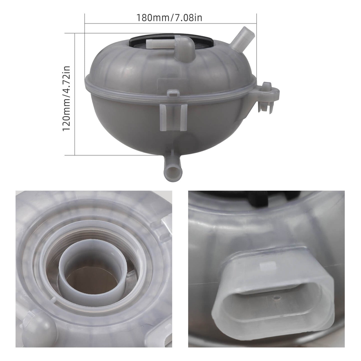 Coolant Reservoir Expansion Tank 5Q0121407A For VW GOLF MK7 GTI R Audi A3 8V