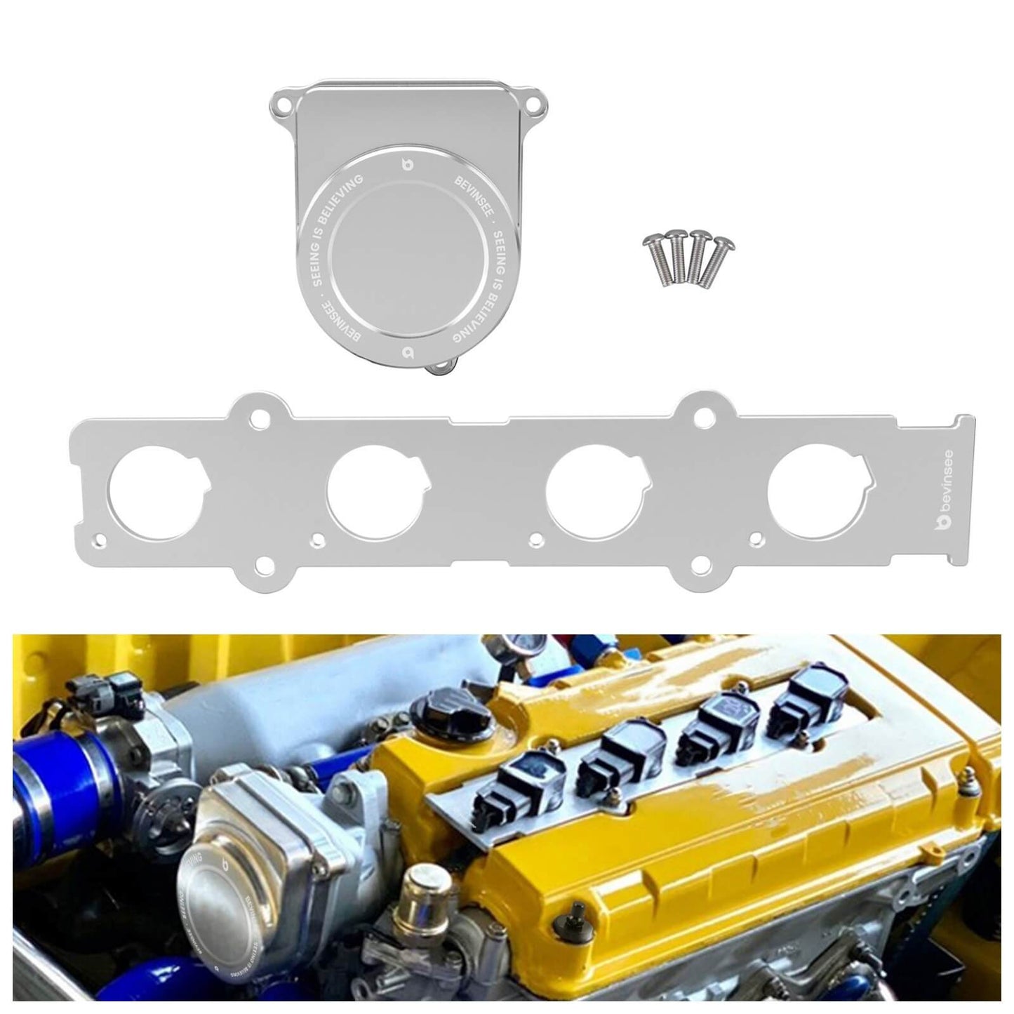 Cop Distributor Cap and Coil-On-Plug Adapter Plate Kit For Honda For Acura B/D/H Series