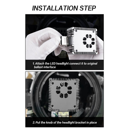 BEVINSEE D5S LED Xenon HID Headlight Bulbs 7000LM/pair 6000K White