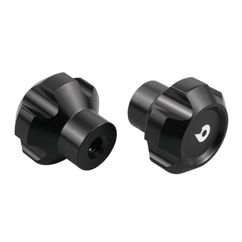 Aluminum Black Set of Dash Knob & Windshield Knob For Jeep