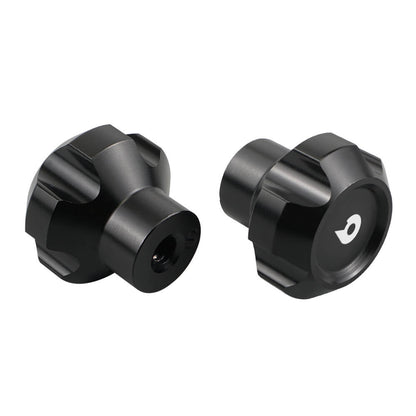 Aluminum Black Set of Dash Knob & Windshield Knob For Jeep