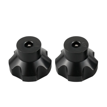 Aluminum Black Set of Dash Knob & Windshield Knob For Jeep