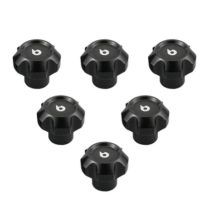 Aluminum Black Set of Dash Knob & Windshield Knob For Jeep