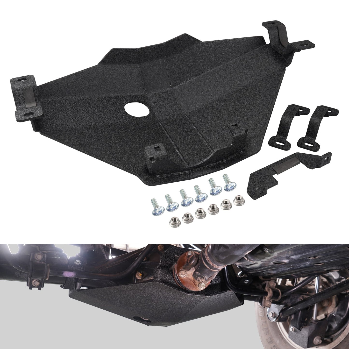 BEVINSEE Differential Skid Plate For Toyota 4Runner FJ Cruiser 2010-2024