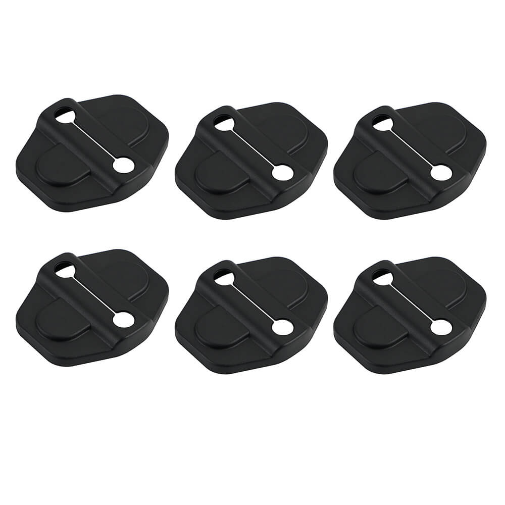 6PCS Door Lock Cover Buckle Decor Trim For Jeep Wrangler JL JT Accessories