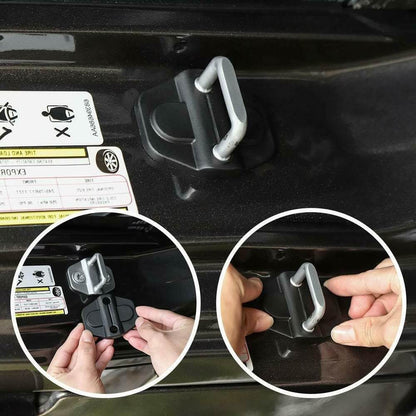 6PCS Door Lock Cover Buckle Decor Trim For Jeep Wrangler JL JT Accessories