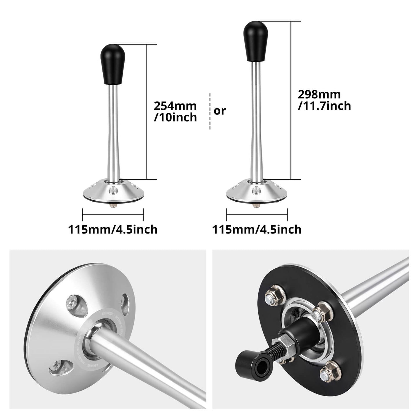 BEVINSEE Drift Solid Adjustable Short Shifter Quick Throw Shift Gear Lever Knob For BMW E36 E46 E39 Z3