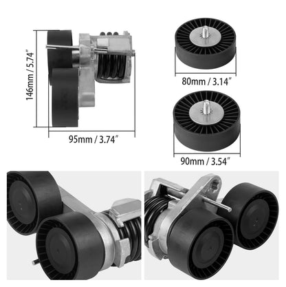 Drive Belt Pulley Tensioner Kit with Bolt For BMW 335i 135i 1M E90 E91 E92 E93 E82 E88