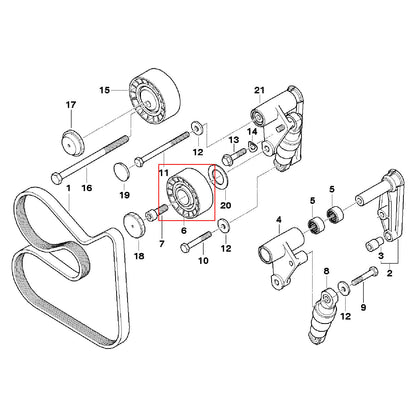 Drive Belt Tensioner lder Pulley For BMW E36 E46
