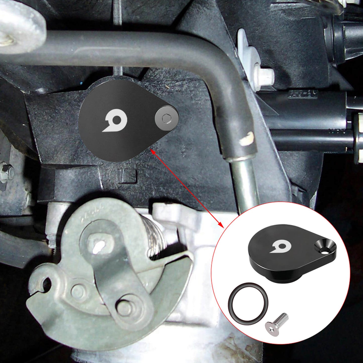 LS Truck intake plug EGR delete kit Block Off Plate for Silverado 4.8 5.3 6.0L LQ4 LSX LM7 LM4