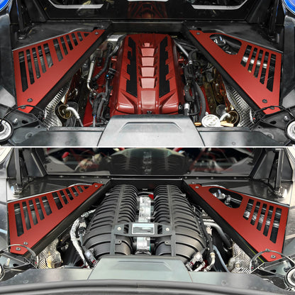 Engine Bay Compartment Covers For Chevy Corvette C8 2020-2024