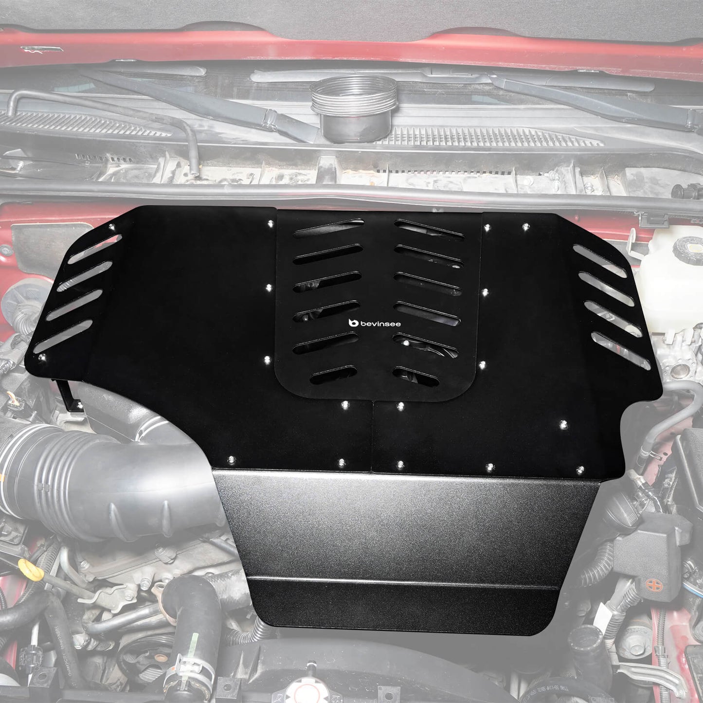 BEVINSEE Aluminium Engine Cover For Toyota 4Runner 2010-2024