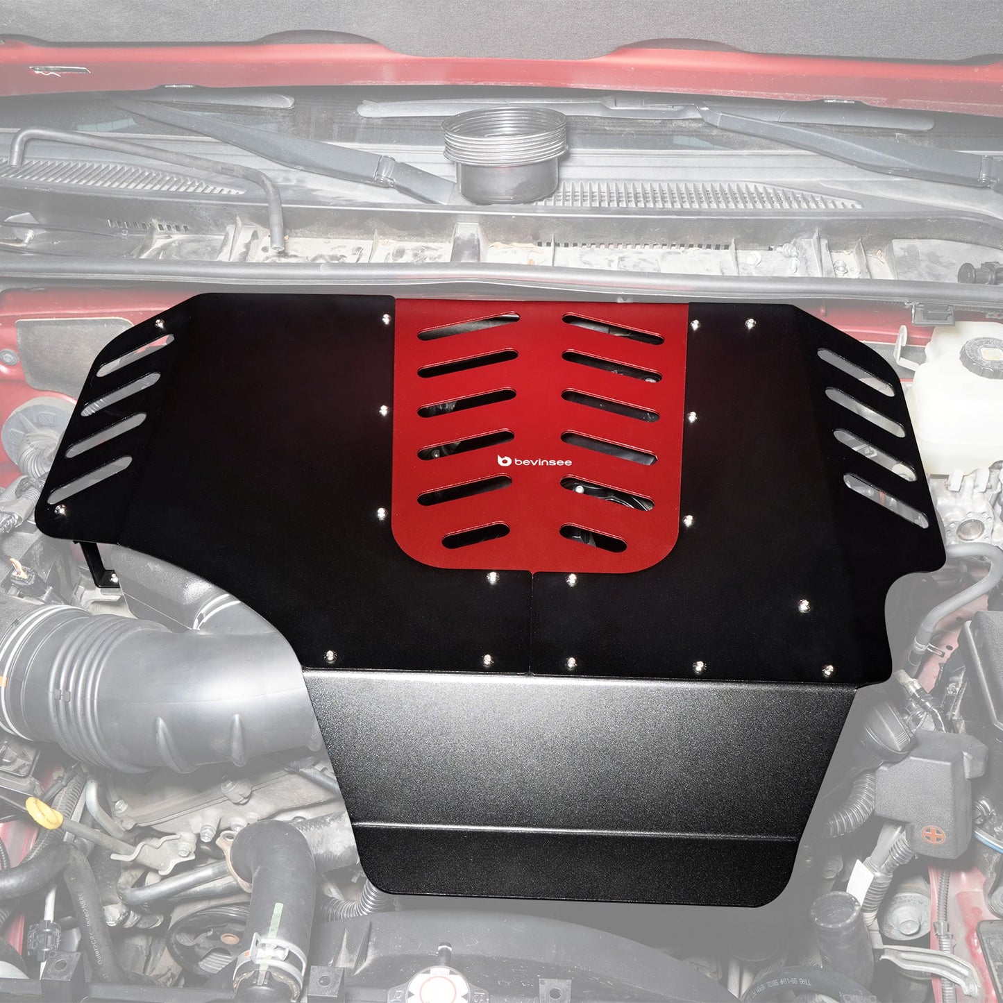 BEVINSEE Aluminium Engine Cover For Toyota 4Runner 2010-2024