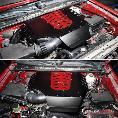 BEVINSEE Aluminium Engine Cover For Toyota 4Runner 2010-2024
