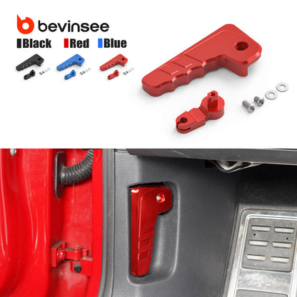 BEVINSEE Aluminum Engine Hood Release Lever Handle for Volkswagen for Golf MK7
