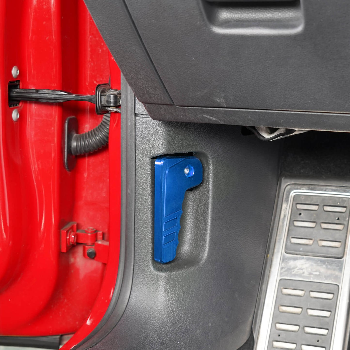 BEVINSEE Aluminum Engine Hood Release Lever Handle for Volkswagen for Golf MK7