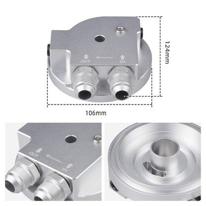 BEVINSEE Engine Oli Cooler Adapter For BMW E36 M3 E34 M50 S50 S52 S54