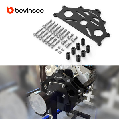 LS Engines Heavy-Duty Engine Stand Support Adapter Plate Bracket For Chevy SBC BBC LS LT Engine