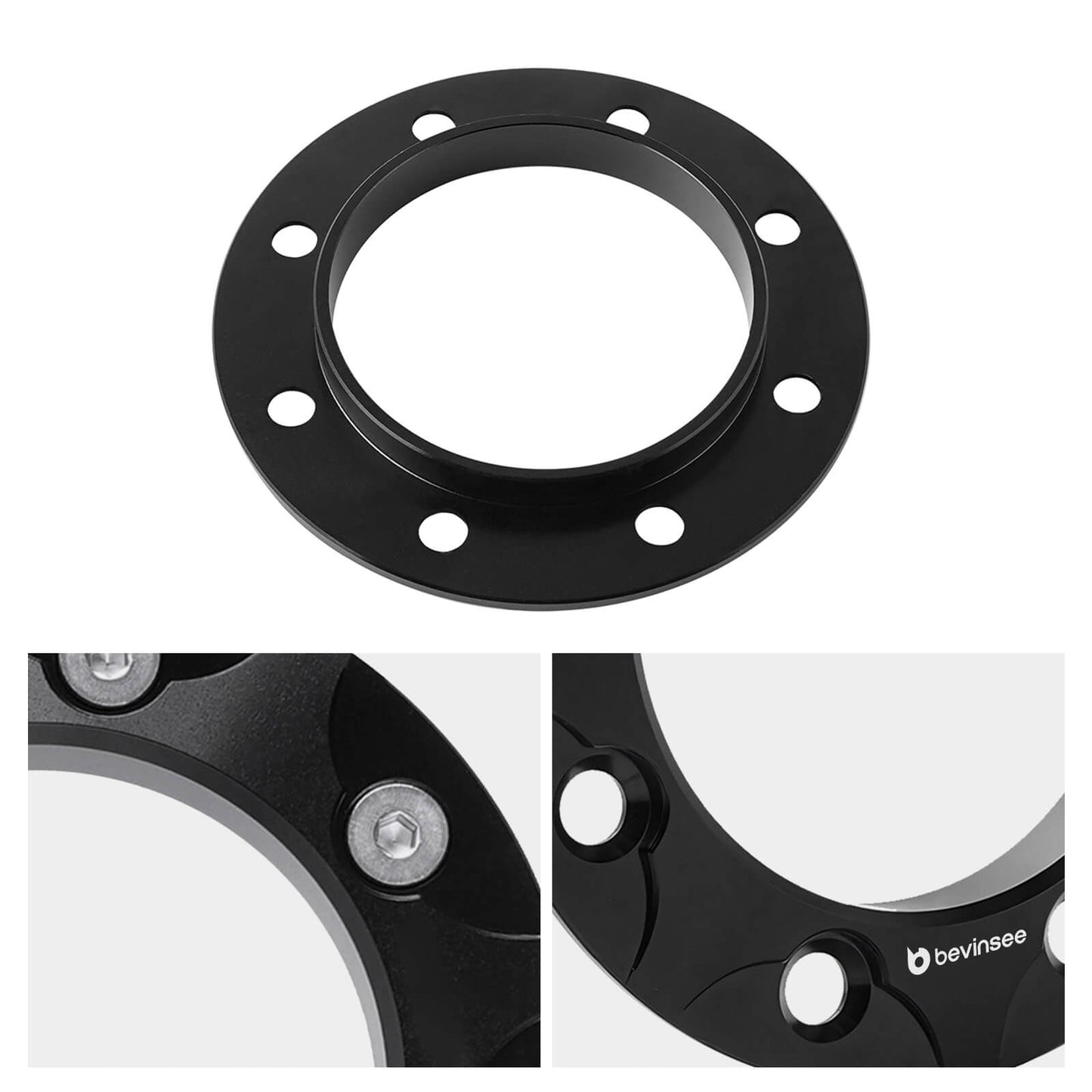 Aluminum 3.1"Escape Pipe Fender Exit Bezel Trim Ring Bumper Flange For GMC Chevy