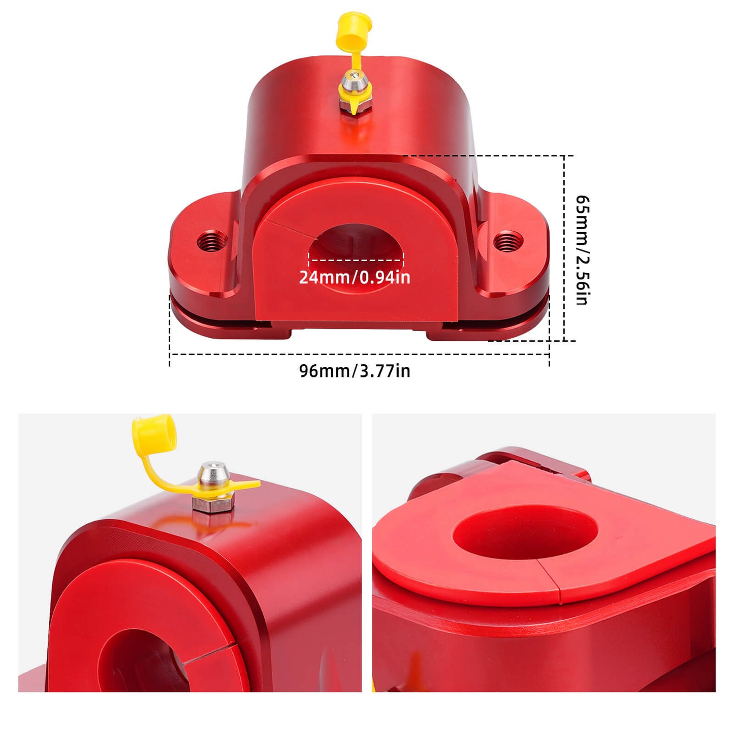 BEVINSEE Aluminum Front Anti Roll Bar Mount with Bushing For VW Golf MK7 MK8