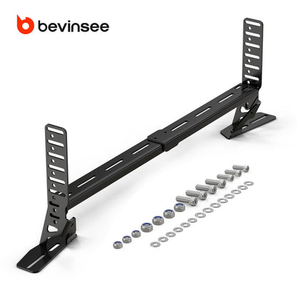 BEVINSEE Built-in Front Bumper Light Bracket For Toyota 4Runner 2014-2021