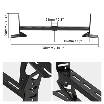 BEVINSEE Built-in Front Bumper Light Bracket For Toyota 4Runner 2014-2021