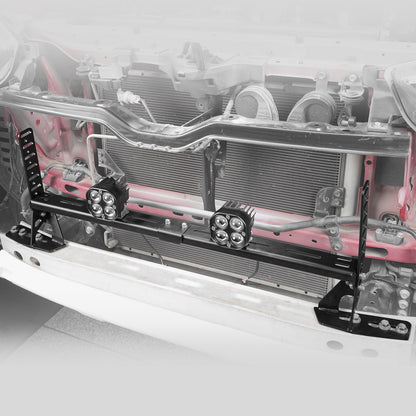 BEVINSEE Built-in Front Bumper Light Bracket For Toyota 4Runner 2014-2021