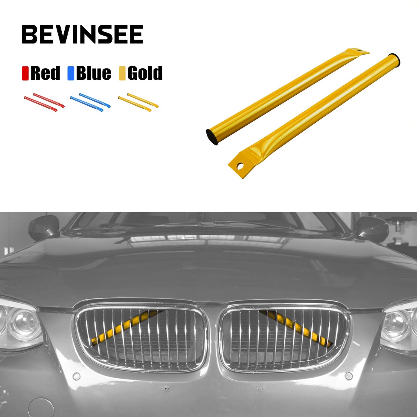 Front Grille V Brace Trim For BMW E90 E91 E92 E93