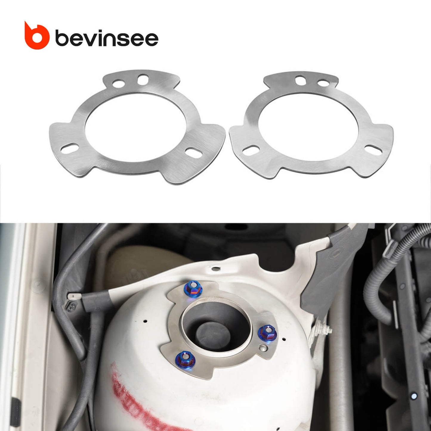 Front Shock Tower Reinforcement Plates For BMW E46 323i 325i 328i 330i