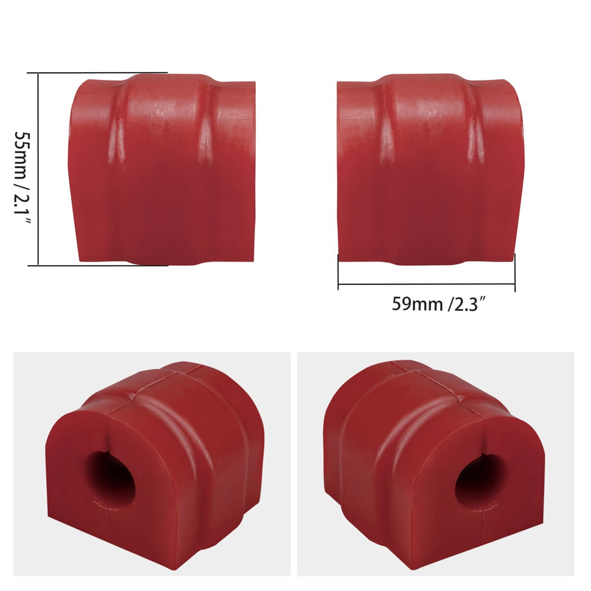 Front Stabilizer rubber mounting Poly Bush For BMW E46