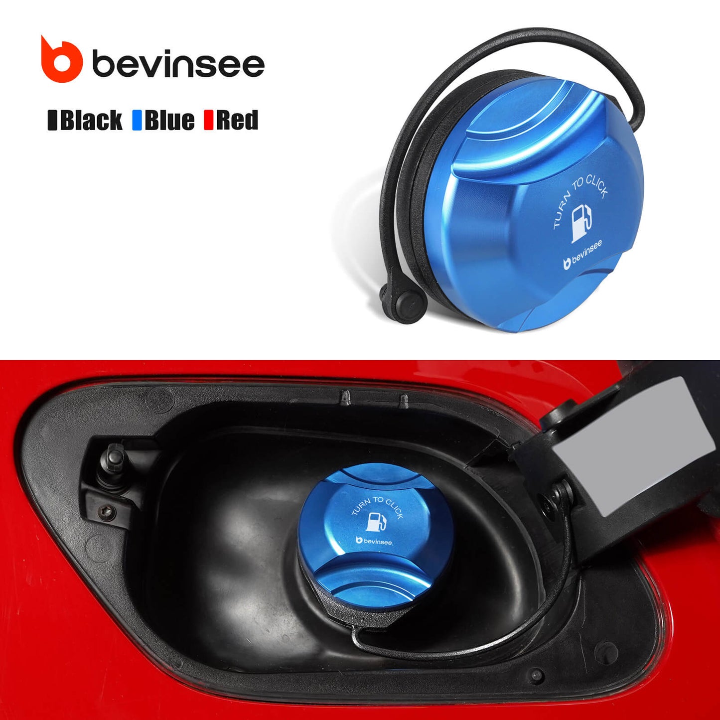 Billet Fuel Filler Cap Push & Twist Type VW Golf MK7 MK8 GTI R