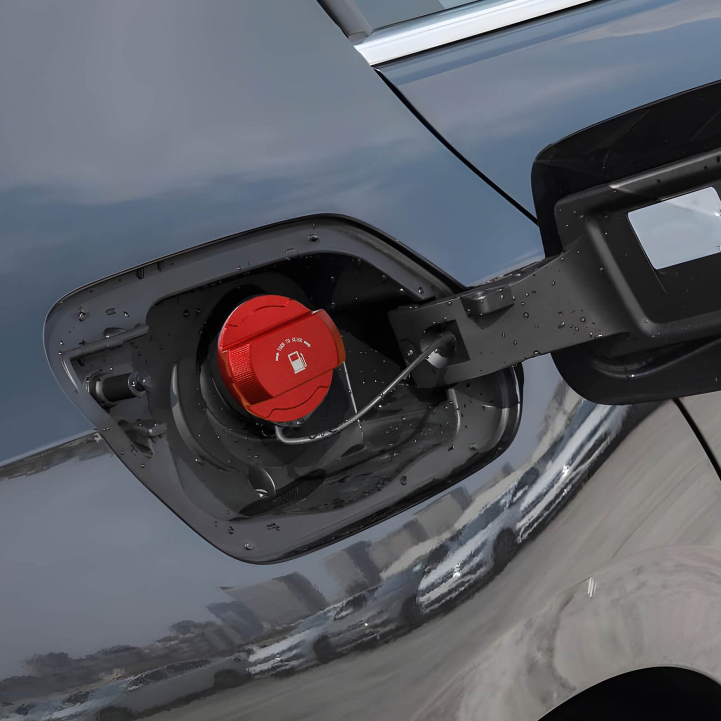 BEVINSEE Aluminum Fuel Filler Cap Screw In Type For VW Golf MK5 MK6 Jetta Audi A3 8P