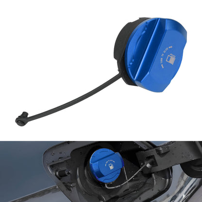 BEVINSEE Aluminum Fuel Filler Cap Screw In Type For VW Golf MK5 MK6 Jetta Audi A3 8P