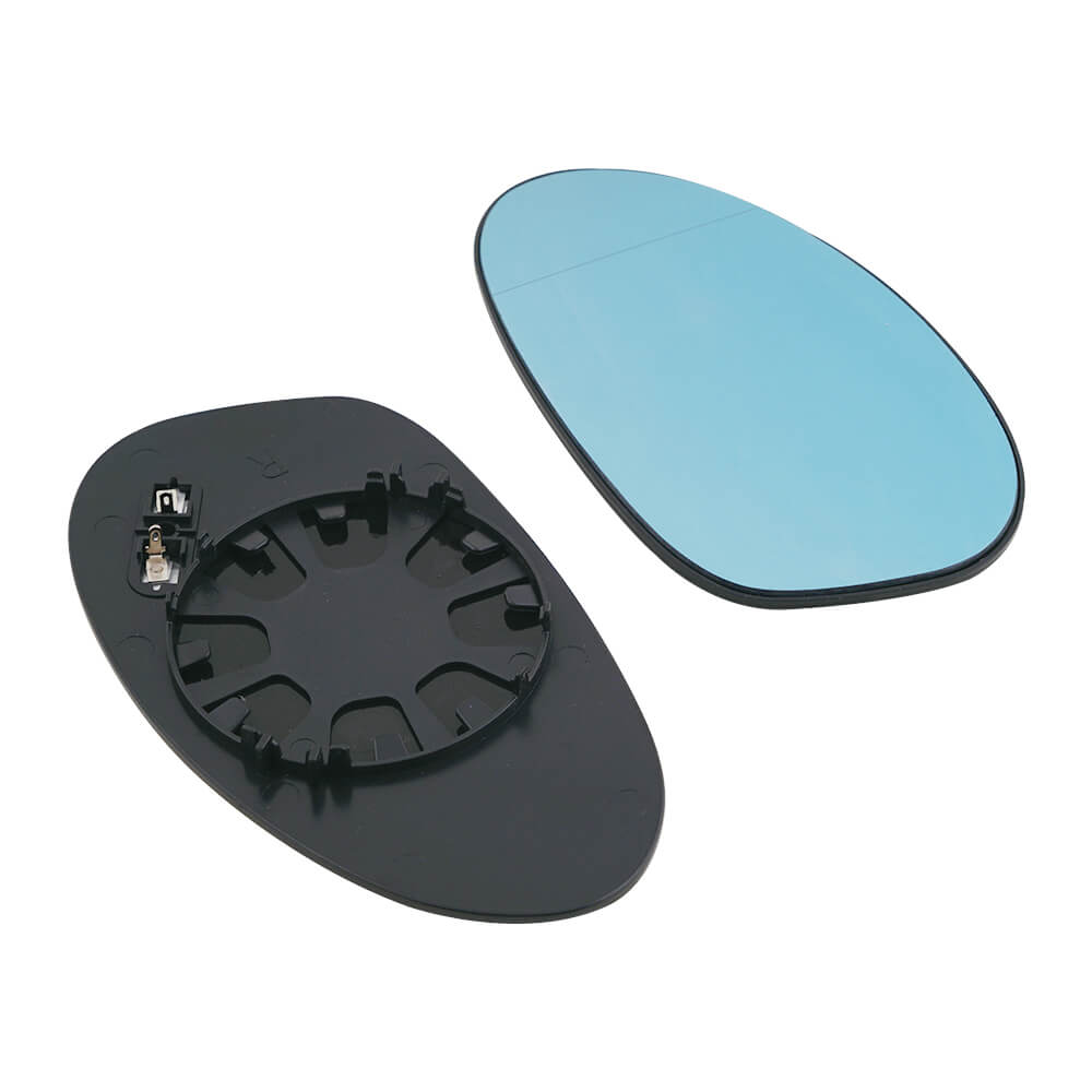 Pair L&R Heated Blue Side Car Door Mirror Glass Fit BMW E90 3 Series