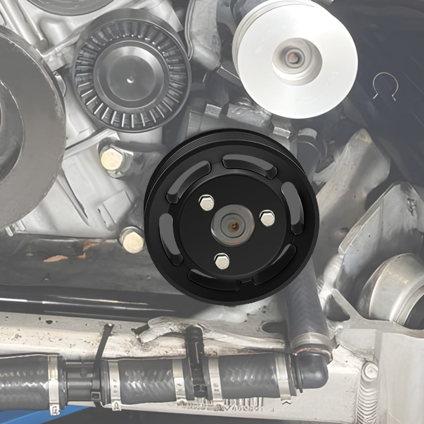 Heavy Duty Power Steering Pulley Belt Protection For BMW E82 E88 E91 E92 135i 335i N54 3.0L