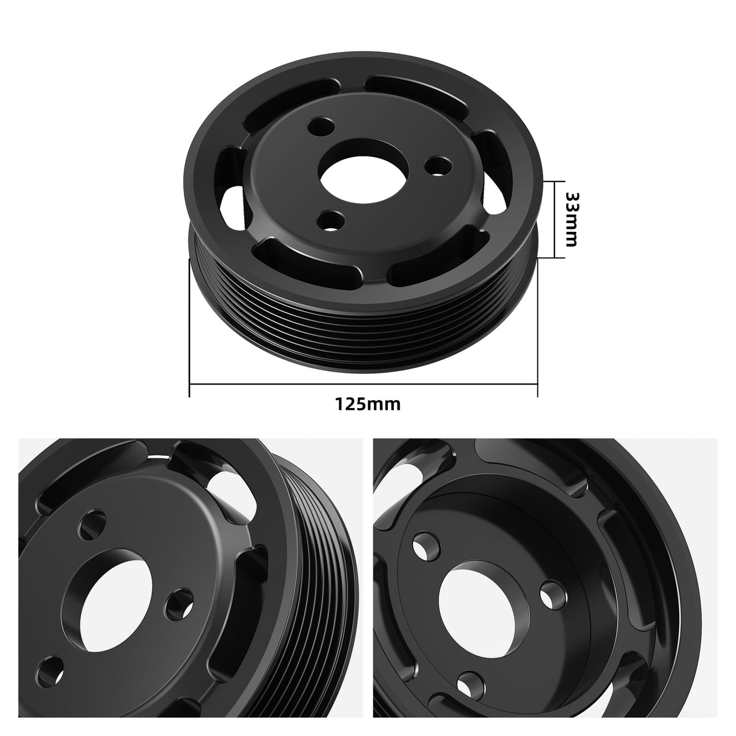 Heavy Duty Power Steering Pulley Belt Protection For BMW E82 E88 E91 E92 135i 335i N54 3.0L