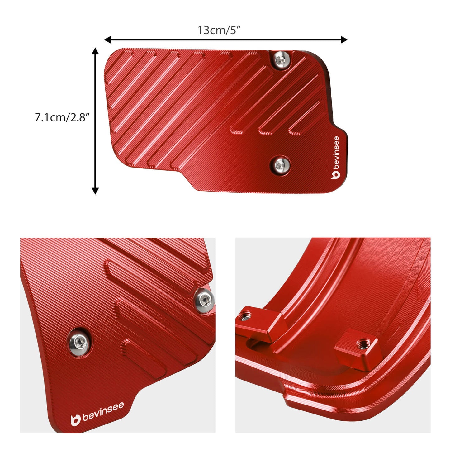 Aluminum Heel / Toe Accelerator Extension Pedal For VW MQB/MQB EVO Golf GTI MK7 MK8 Manual Transmission LHD